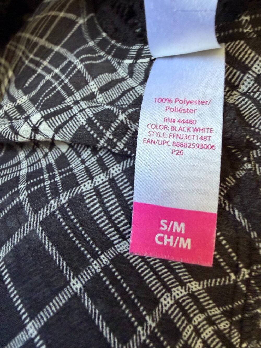 5/$25 - No Boundaries junior women's small plaid sleeveless cardigan open front - Picture 4 of 6
